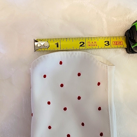 Vintage Van Raalte red polka dot dress gloves size 6 1/2 - Picture 5 of 7